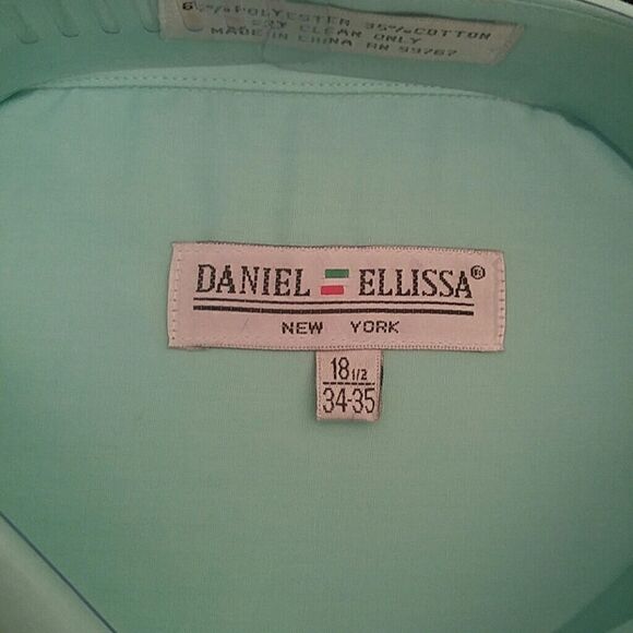 COPY - MEN'S BASIC FULL CUT DRESS SHIRT BY DANIEL ELLISSA - Picture 2 of 3